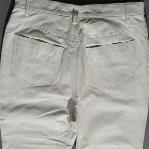 White Leather pants (Jean style)  Size 10T Newport News